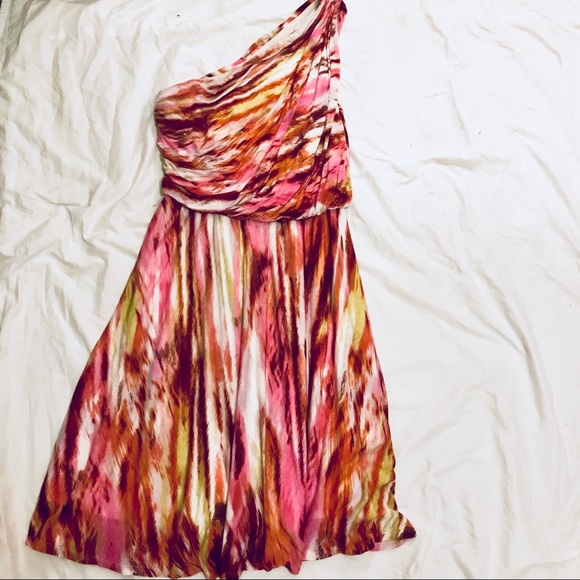 NWT Suzi Chin for Maggy Boutique Shoulder Dress 4 - Picture 4 of 8